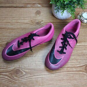 Nike Bravata II FG Soccer Cleats  Pink Black size 6 youth girls